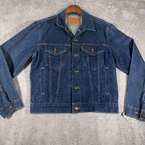 Vintage Levis Jacket Mens 36 Blue Denim Type 3 Trucker 70506-0216 Button Up 90s